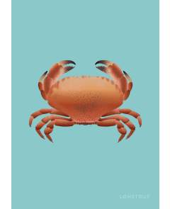 Postkort, krabbe